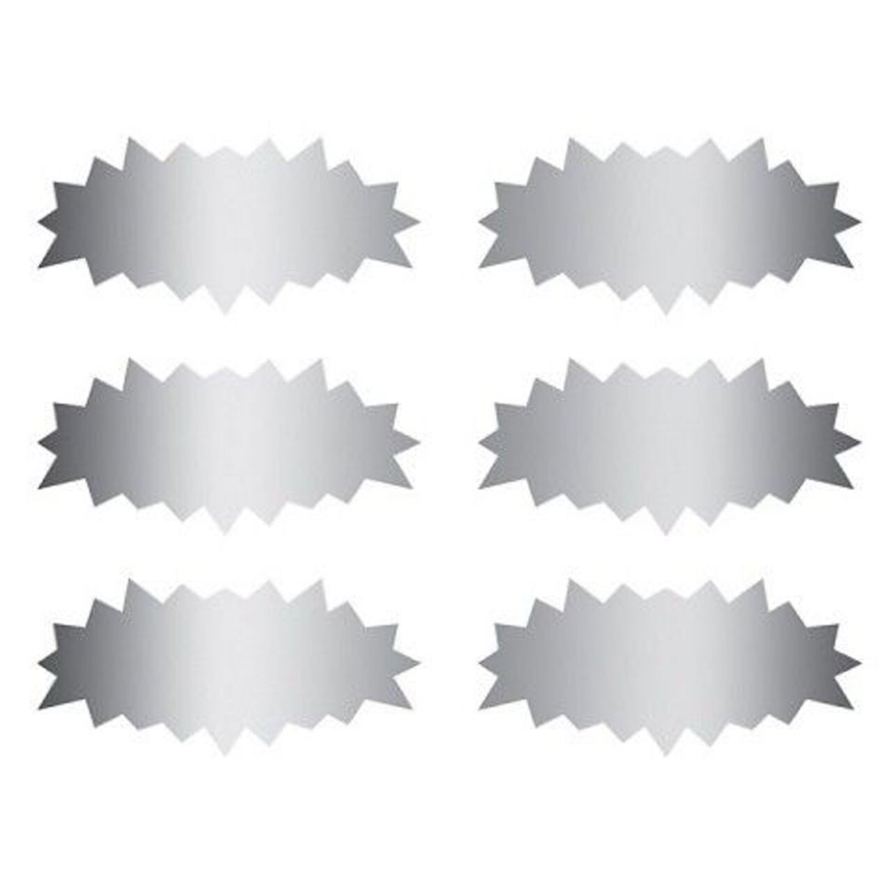 Scratch Off Stickers Assorted Shapes – Bubble, Oval, Rectangle & Burst, 180 Count, 2.5" x 1"